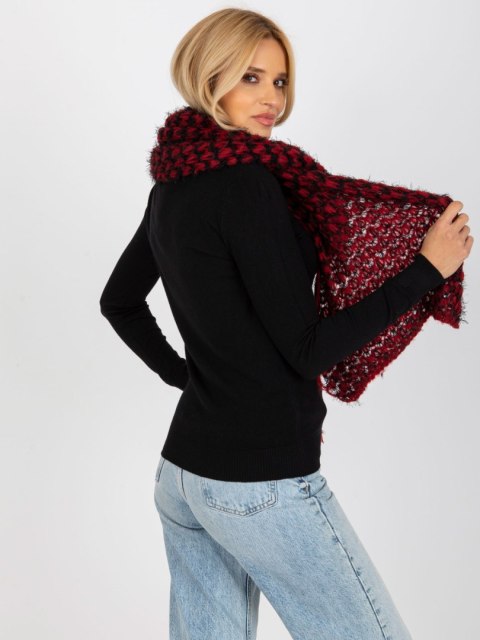 Szalik AT-SZ-3710.88 czarno-czerwony Szalik AT-SZ-3710.88 czarno-czerwony