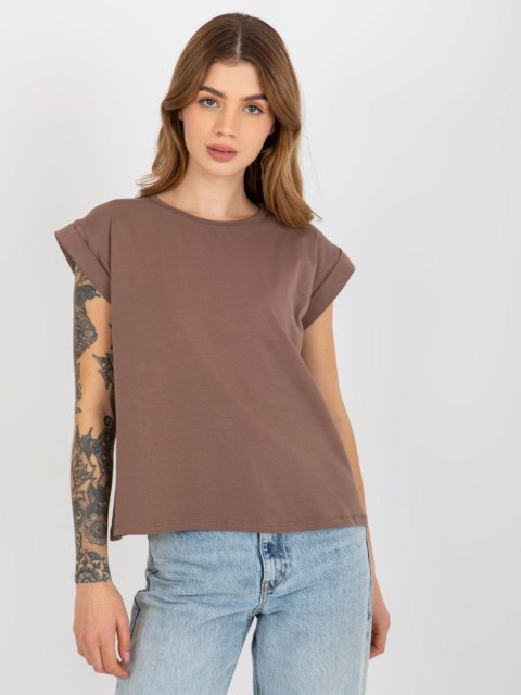 T-shirt RV-TS-4833.36X brązowy M T-shirt RV-TS-4833.36X brązowy M