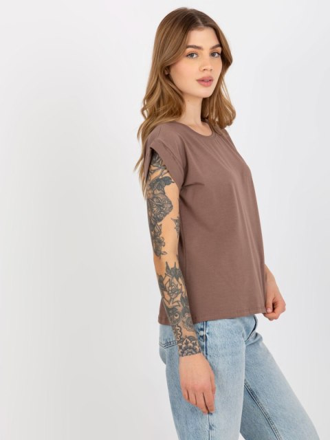 T-shirt RV-TS-4833.36X brązowy XS T-shirt RV-TS-4833.36X brązowy XS