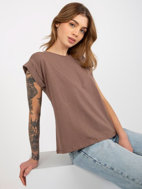 T-shirt RV-TS-4833.36X brązowy XS T-shirt RV-TS-4833.36X brązowy XS