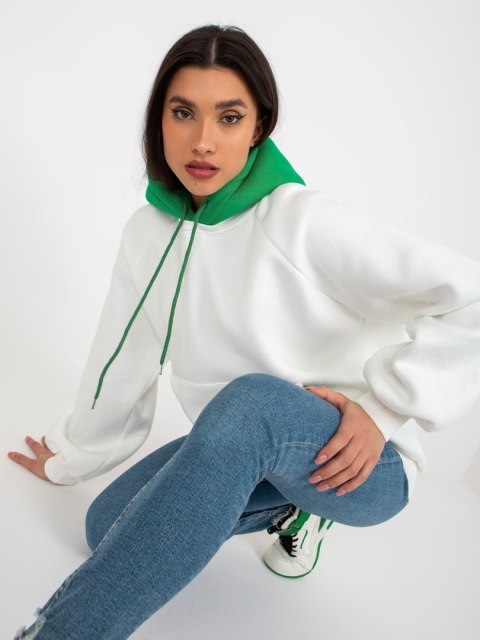 Bluza EM-BL-696.68 biało-zielony Bluza EM-BL-696.68 biało-zielony