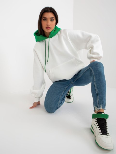 Bluza EM-BL-696.68 biało-zielony Bluza EM-BL-696.68 biało-zielony