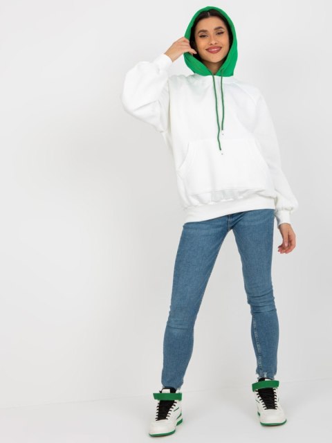 Bluza EM-BL-696.68 biało-zielony Bluza EM-BL-696.68 biało-zielony