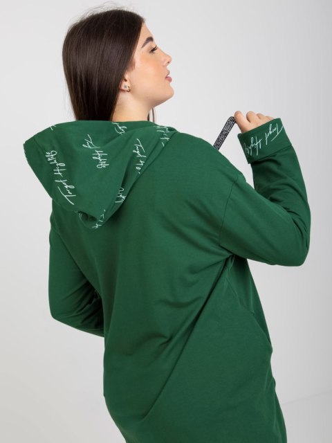Bluza RV-BL-8266.34P ciemny zielony Bluza RV-BL-8266.34P ciemny zielony