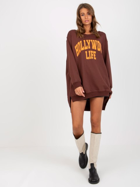 Bluza VI-BL-3102.01P brązowo-pomarańczowy Bluza VI-BL-3102.01P brązowo-pomarańczowy