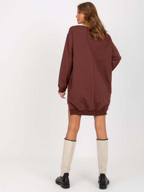 Bluza VI-BL-3102.01P brązowo-pomarańczowy Bluza VI-BL-3102.01P brązowo-pomarańczowy