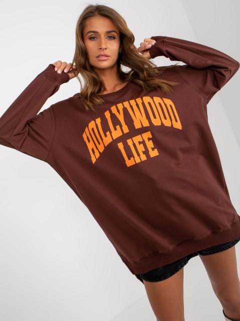 Bluza VI-BL-3102.01P brązowo-pomarańczowy Bluza VI-BL-3102.01P brązowo-pomarańczowy