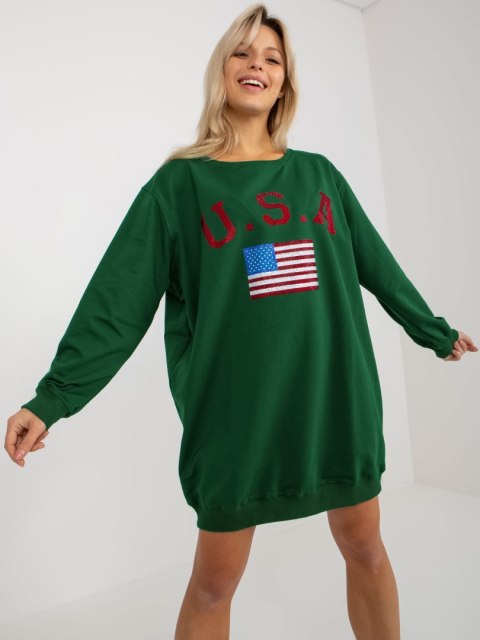 Bluza VI-BL-3192.23P ciemny zielony Bluza VI-BL-3192.23P ciemny zielony