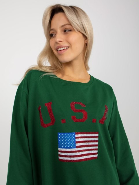Bluza VI-BL-3192.23P ciemny zielony Bluza VI-BL-3192.23P ciemny zielony