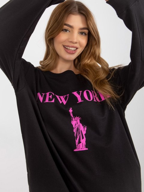 Bluza VI-BL-3212.15X czarno-różowy Bluza VI-BL-3212.15X czarno-różowy