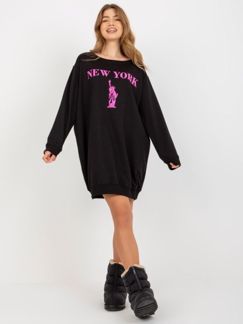 Bluza VI-BL-3212.15X czarno-różowy Bluza VI-BL-3212.15X czarno-różowy