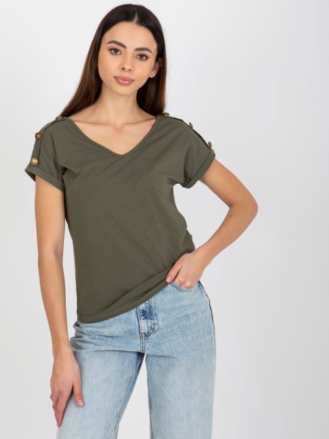 Bluzka TW-BZ-BL-1006.56 ciemny khaki S Bluzka TW-BZ-BL-1006.56 ciemny khaki S