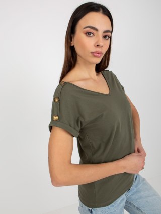 Bluzka TW-BZ-BL-1006.56 ciemny khaki S