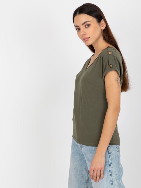 Bluzka TW-BZ-BL-1006.56 ciemny khaki S Bluzka TW-BZ-BL-1006.56 ciemny khaki S
