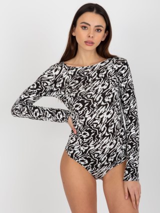 Body LK-BO-509199-1.42P biało-czarny L/XL