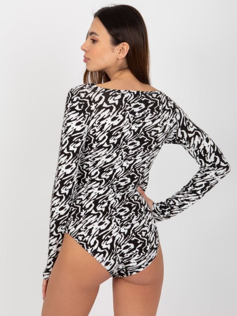 Body LK-BO-509199-1.42P biało-czarny L/XL