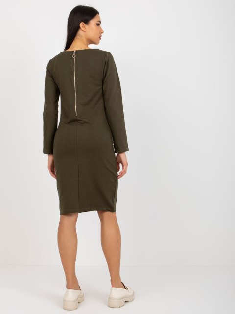 Sukienka EM-SK-HW-20-30.64 khaki S Sukienka EM-SK-HW-20-30.64 khaki S
