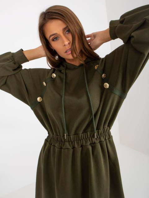 Sukienka RV-SK-8336.12P khaki Sukienka RV-SK-8336.12P khaki
