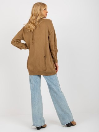 Kardigan LC-SW-8042.60 camelowy