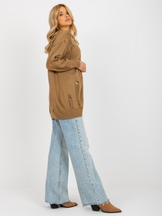 Kardigan LC-SW-8042.60 camelowy
