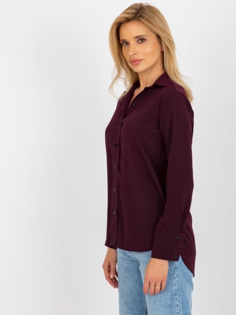 Koszula LK-KS-508148.12P ciemny fioletowy 42