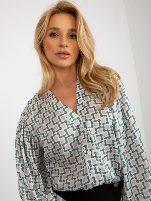 Koszula LK-KS-509017.64 biało-beżowy L/XL