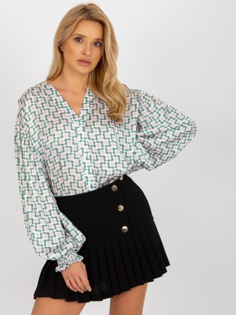 Koszula LK-KS-509017.64 biało-beżowy L/XL