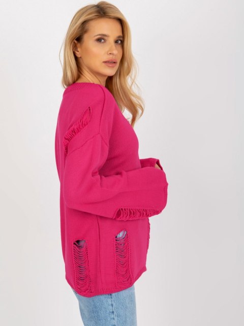 Sweter BA-SW-8043.08X fuksjowy Sweter BA-SW-8043.08X fuksjowy