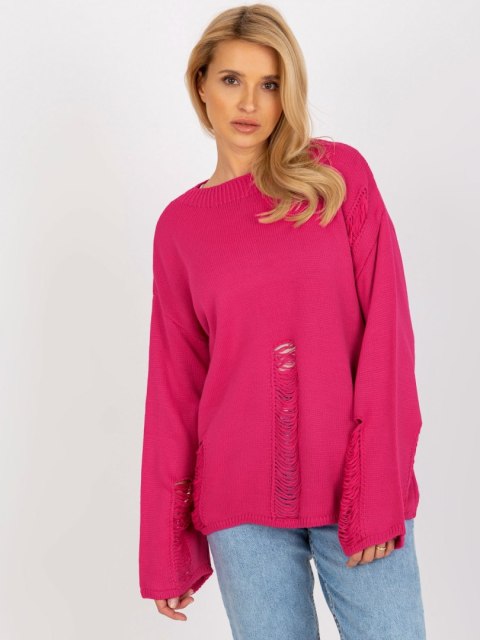 Sweter BA-SW-8043.08X fuksjowy Sweter BA-SW-8043.08X fuksjowy