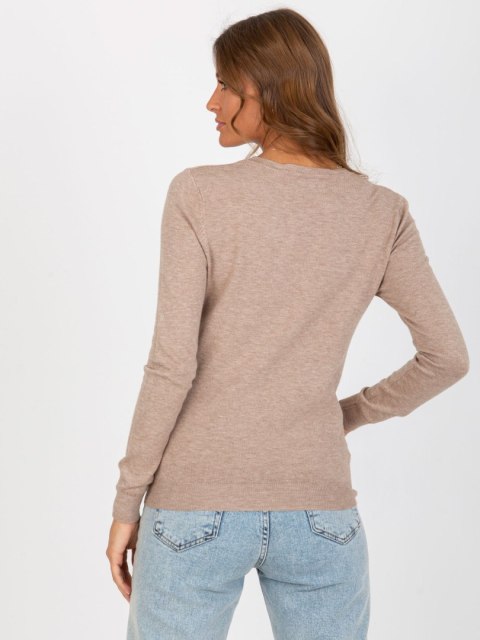 Sweter NM-SW-J52001.06P ciemny bezowy Sweter NM-SW-J52001.06P ciemny bezowy