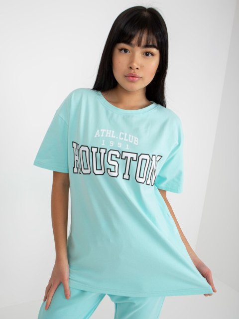 T-shirt EM-TS-527-1.26X mietowy T-shirt EM-TS-527-1.26X mietowy
