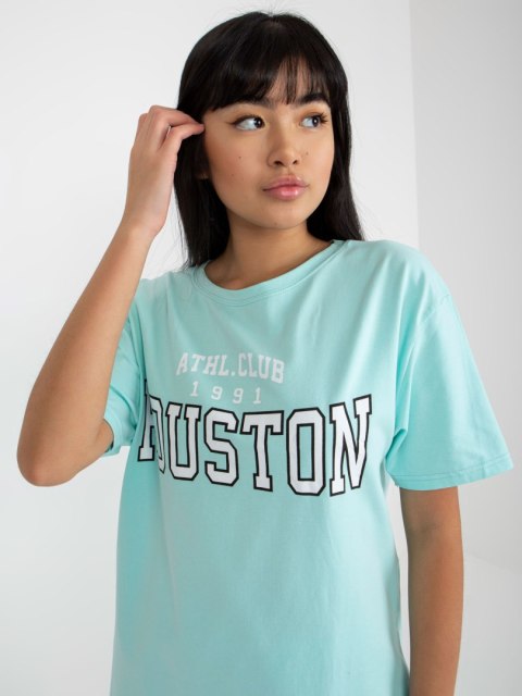 T-shirt EM-TS-527-1.26X mietowy T-shirt EM-TS-527-1.26X mietowy