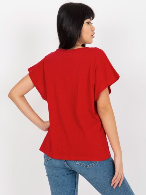 T-shirt TW-TS-2005.43 ciemny czerwony S T-shirt TW-TS-2005.43 ciemny czerwony S