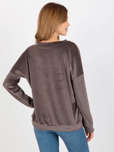 Bluza RV-BL-8441.07P ciemny szary Bluza RV-BL-8441.07P ciemny szary