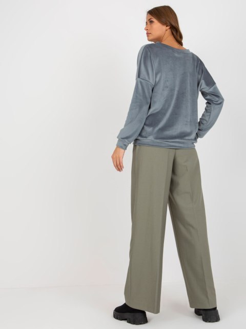Bluza RV-BL-8441.07P szaro-niebieski Bluza RV-BL-8441.07P szaro-niebieski
