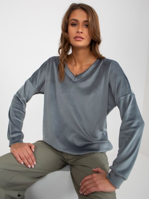 Bluza RV-BL-8441.07P szaro-niebieski Bluza RV-BL-8441.07P szaro-niebieski