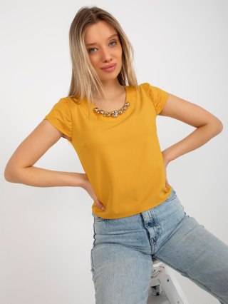 Bluzka LK-BZ-505783-1.42P ciemny żółty 40