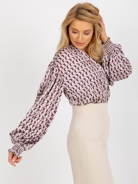 Koszula LK-KS-509017-1.97 biało-różowy L/XL