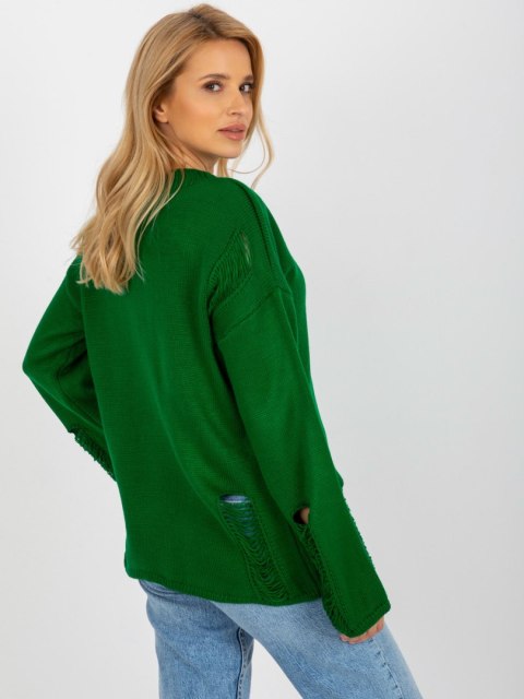 Sweter BA-SW-8043.08X ciemny zielony Sweter BA-SW-8043.08X ciemny zielony
