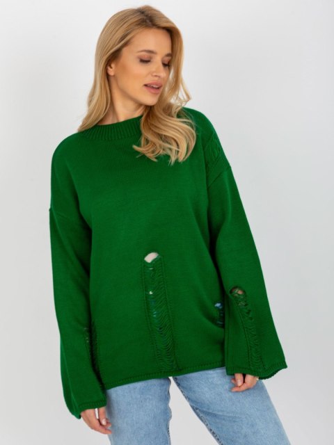 Sweter BA-SW-8043.08X ciemny zielony Sweter BA-SW-8043.08X ciemny zielony