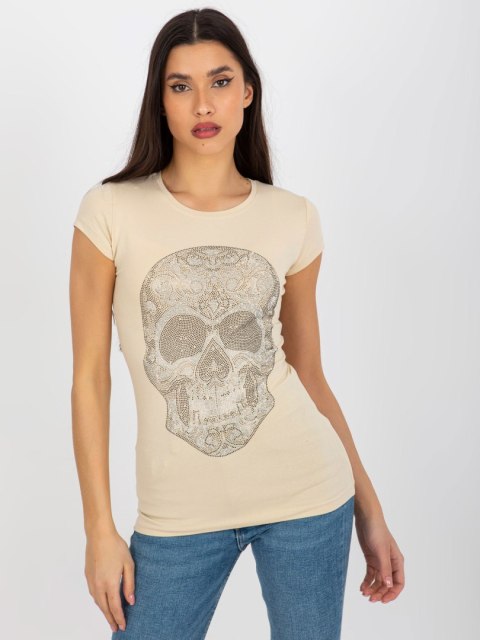T-shirt EM-TS-HS-21-532.22P beżowy M T-shirt EM-TS-HS-21-532.22P beżowy M
