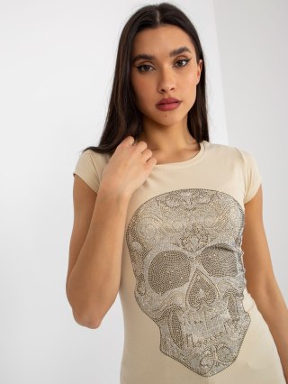 T-shirt EM-TS-HS-21-532.22P beżowy S