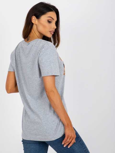 T-shirt FA-TS-8385.07 szary T-shirt FA-TS-8385.07 szary
