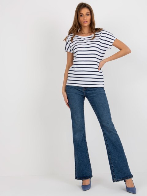 T-shirt RV-TS-8568.76 biało-granatowy L T-shirt RV-TS-8568.76 biało-granatowy L