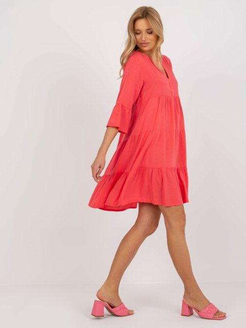 Sukienka D73761M30214C koralowy S
