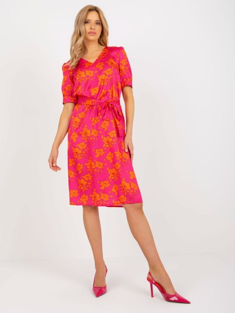 Sukienka LK-SK-508948.78 fuksjowy L/XL