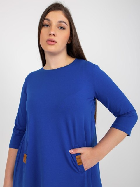 Sukienka RV-SK-6274.36P kobaltowy L/XL Sukienka RV-SK-6274.36P kobaltowy L/XL