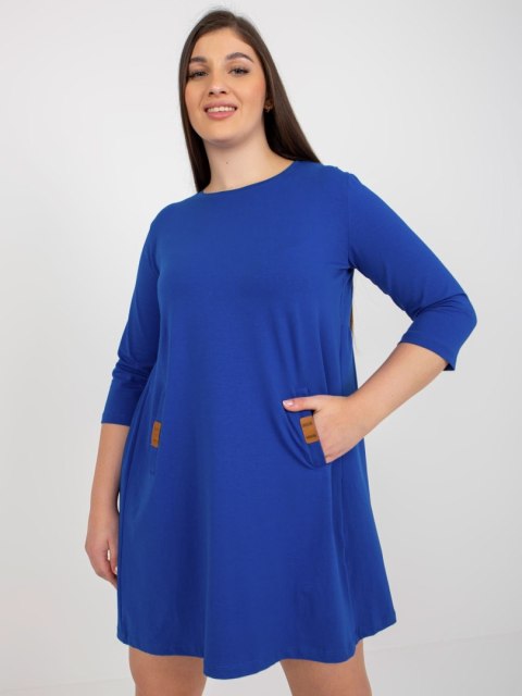 Sukienka RV-SK-6274.36P kobaltowy L/XL Sukienka RV-SK-6274.36P kobaltowy L/XL