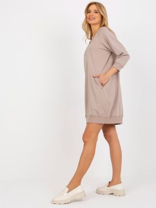 Sukienka RV-SK-7203.35P ciemny bezowy L/XL