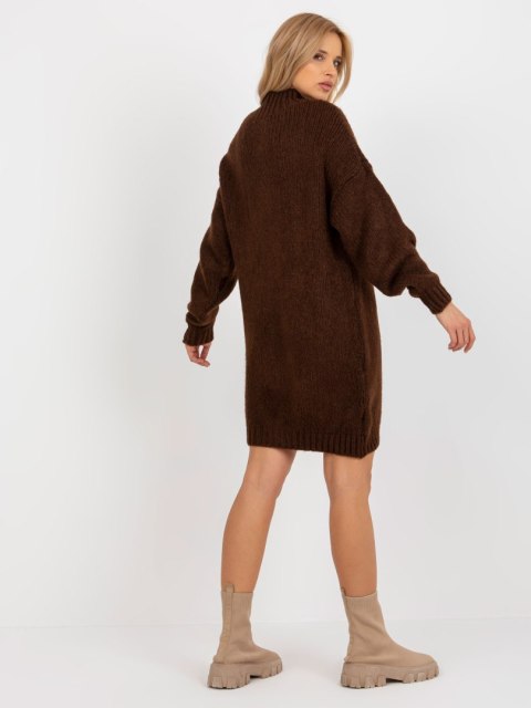 Sweter BA-SW-3018-1.62P ciemny brązowy Sweter BA-SW-3018-1.62P ciemny brązowy